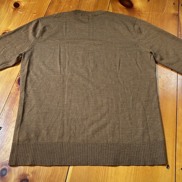 SMARTWOOL Men's L Fox Brown Marl Sparwood Crew Sweater Merino Wool Blend - Picture 9 of 9